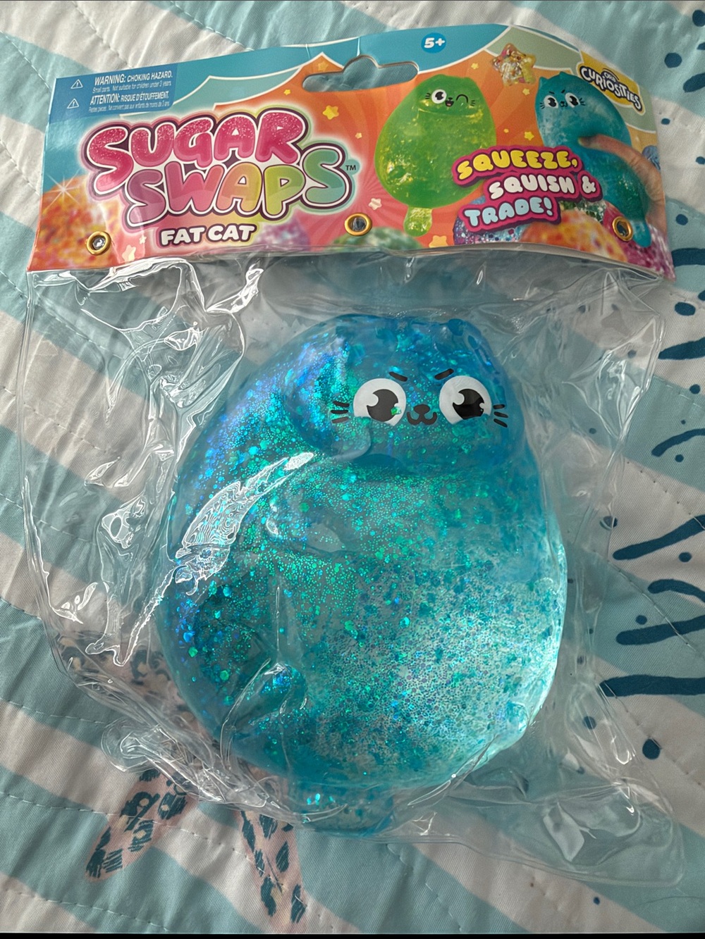 Orb Toys Sugar Swaps Fat Cat - Sparkling Teal Blue
